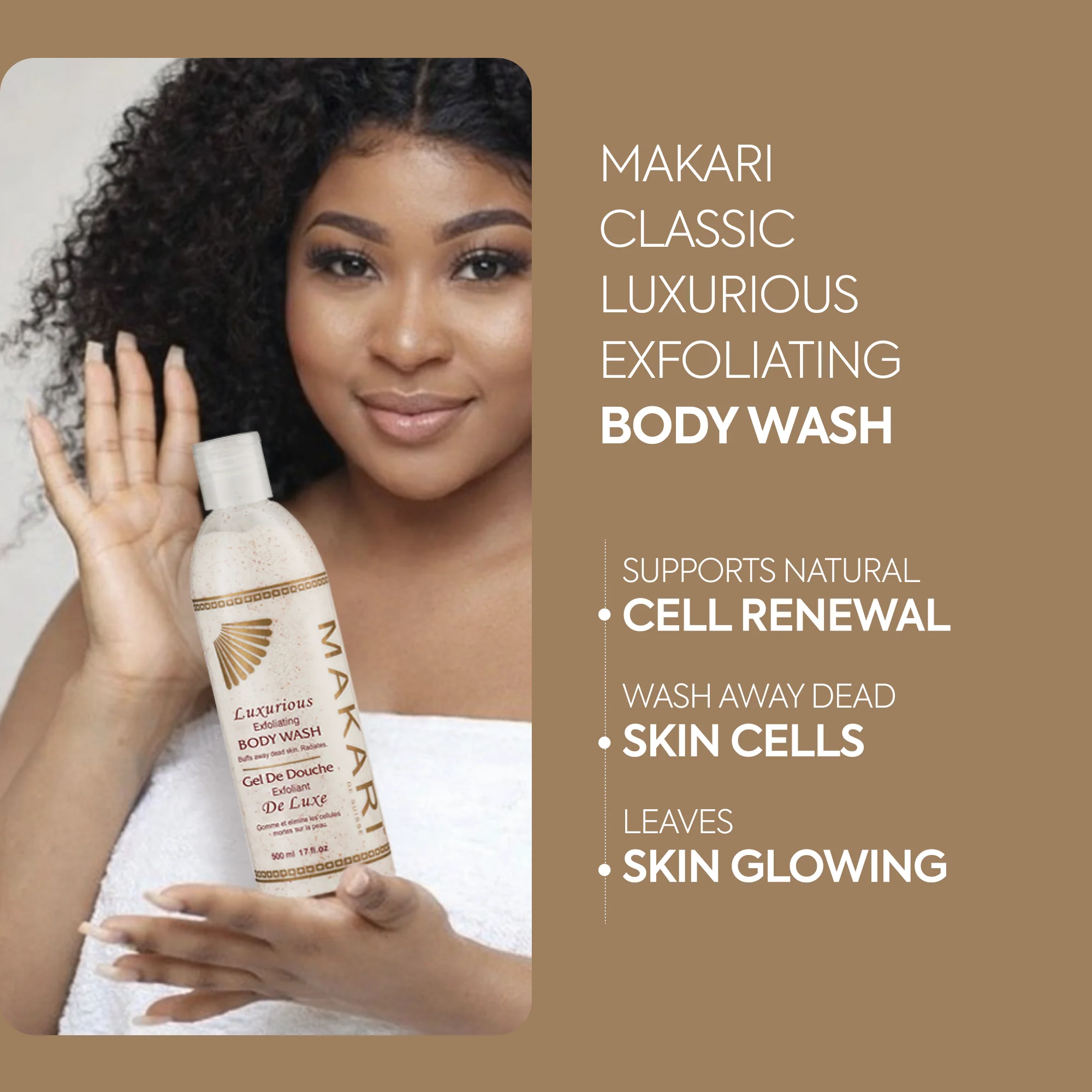Exfoliating Body Wash With Vitamin C & Aloe Vera - Image 3