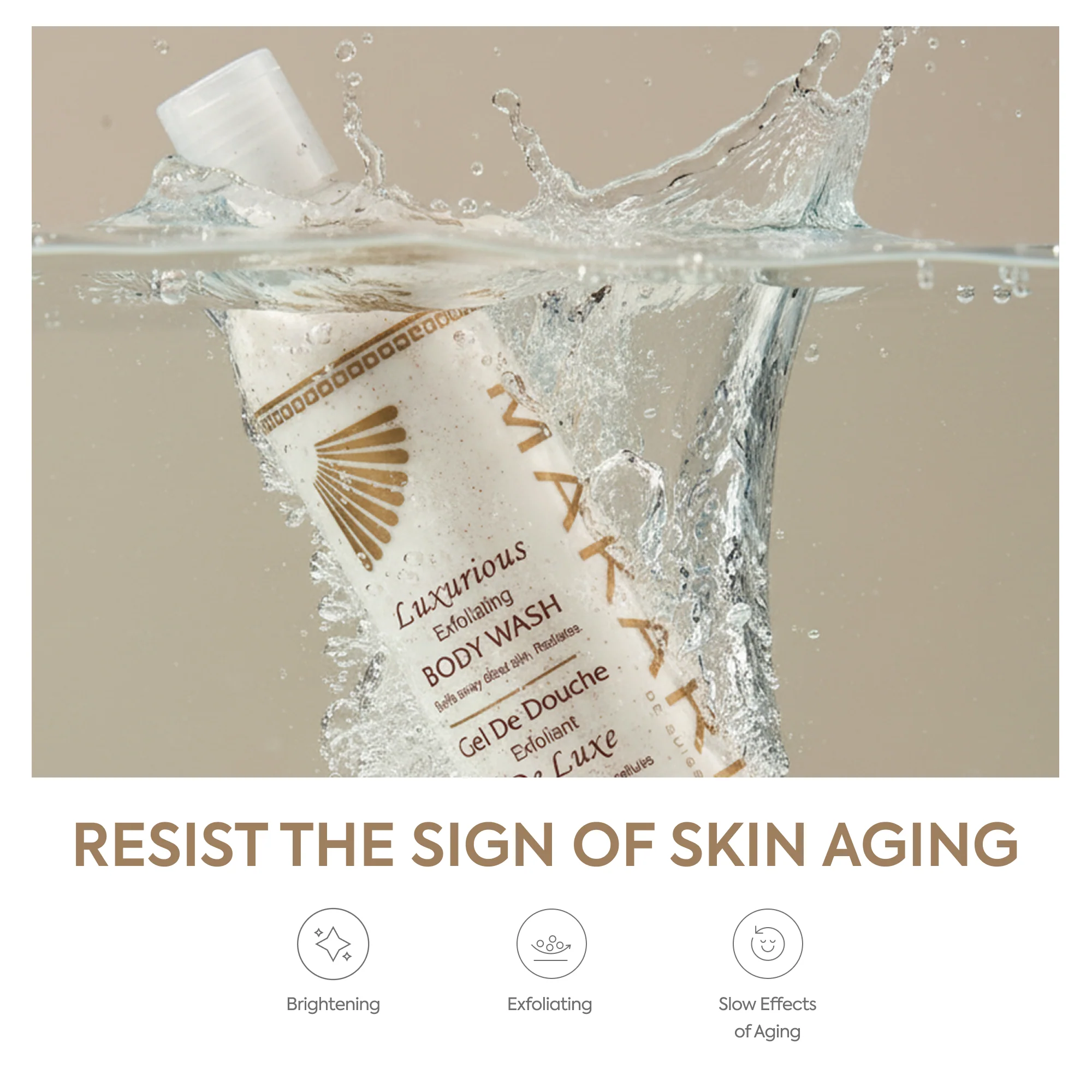 Exfoliating Body Wash With Vitamin C & Aloe Vera - Image 4