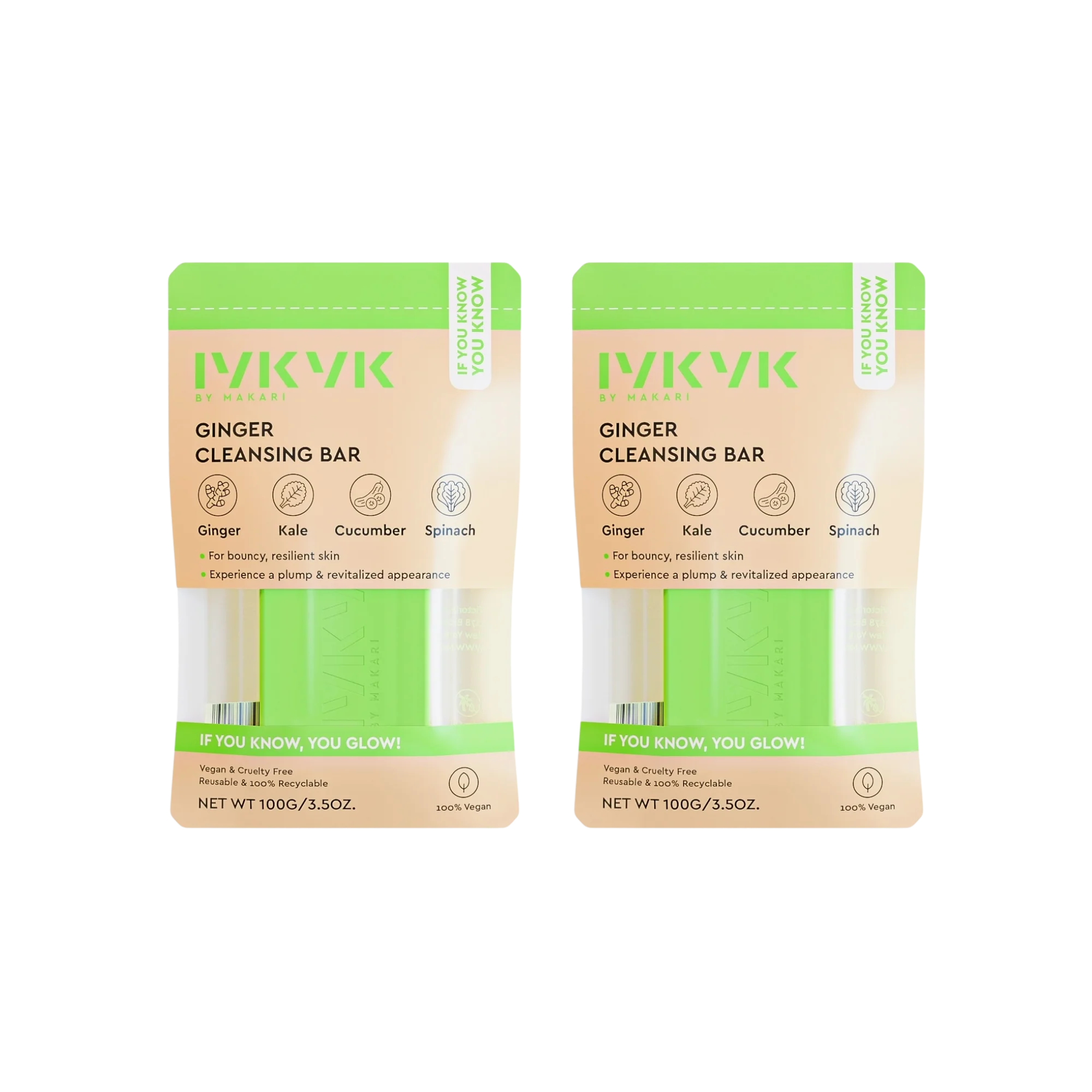 IYKYK GINGER CLEANSING BAR - 2 PACK